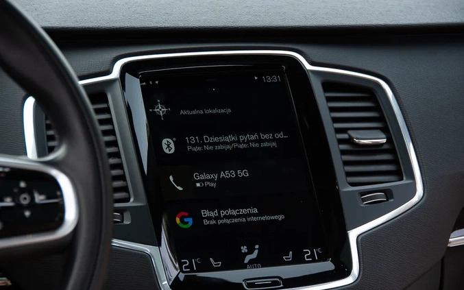 Volvo XC 90 cena 144900 przebieg: 97000, rok produkcji 2019 z Kozienice małe 781